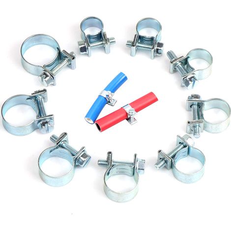 Mini collier de serrage pour tuyau d'eau galvanisé, en boîte de 135 pièces, collier de serrage solide de style européen, double cerceau d'oreille (1/4)