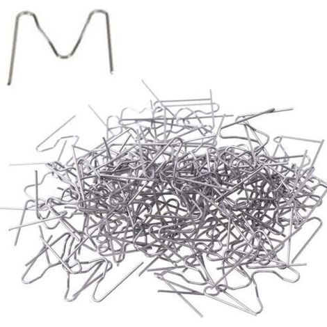 CHIODI GRAFFETTE PUNTI METALLICI 500 PZ SALDATORE PLASTICA SALDARE 0.6mm TIPO M