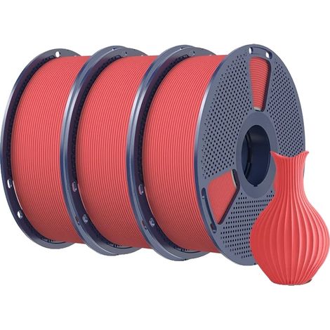 Filamento para impresoras 3D de alta velocidad, enrollado cuidadosamente, HSMPLA Rojo Cereza (1/2)