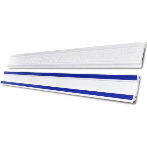 DECOSA Cimaise autocollante SKFP48.1 - polystyrène extra dur - blanc - 48 mm - long. 1,5 m - 5 pces (=7,5 m)