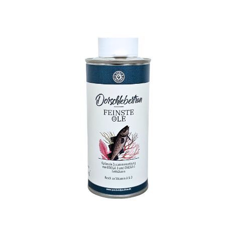 Olio di fegato di merluzzo 250 ml per cani e gatti + pipetta supporto osseo Paul & Paulina (1/3)