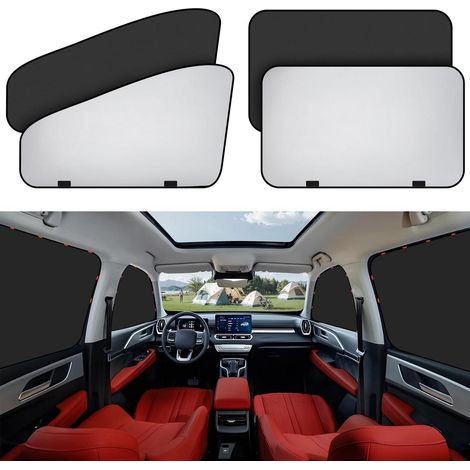 Sonnenschutz Auto Seitenscheibe 4er Set Magnetisch UV Schutz Verdunkelung (1/5)
