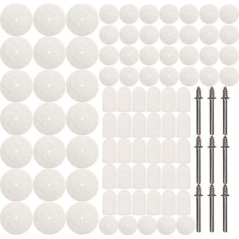 EASYCOMFORT 88 feutres de polissage comprenant des roues et des mandrins pour accessoires d'outils électriques (1/5)