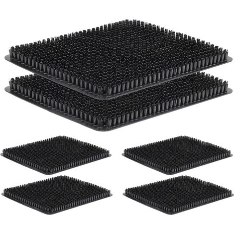 Schwarzes Kunstrasen-Set für Hühnerställe – 6 Nistmatten
