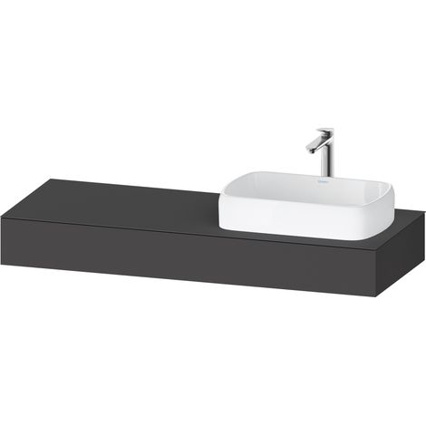 Console Duravit Collection One, 1400x550x170mm, avec découpe à (1/2)