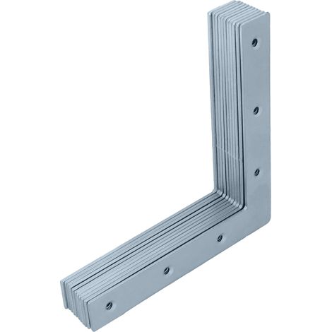 HELPMATE - 12 pezzi angolo piatto 120x120x18mm - connettore in legno zincato e passivato blu - angolo con eccellente protezione dalla corrosione, stabile e durevole - montaggio semplice