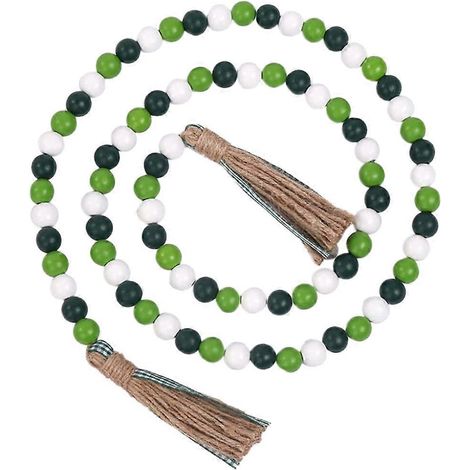 Guirlande de perles en bois irlandaises festives à suspendre au mur, 3 pièces, couleurs assorties (1/5)