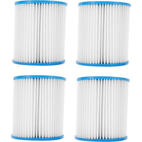 1 ensemble d'accessoires de filtre de piscine, pompe de remplacement de filtre de piscine, pompe à eau de piscine, filtre de nettoyage de piscine, pompe de filtre en plastique bleu 4 pièces (1/5)
