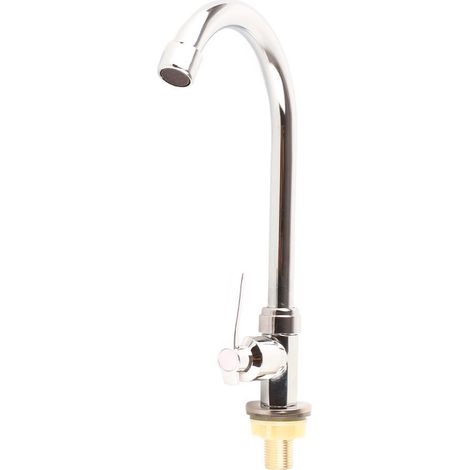 Robinet de cuisine vertical simple à eau froide G1 et 2 po pour usage domestique sans tuyau (1/4)
