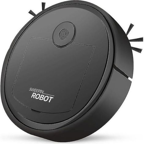 Aspirateur robot intelligent et silencieux pour sols et tapis, noir. (1/5)