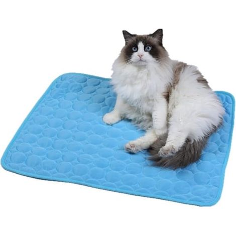 Alfombrilla refrescante duradera para perros y gatos, ideal para los días calurosos de verano, con superficie helada (1/5)