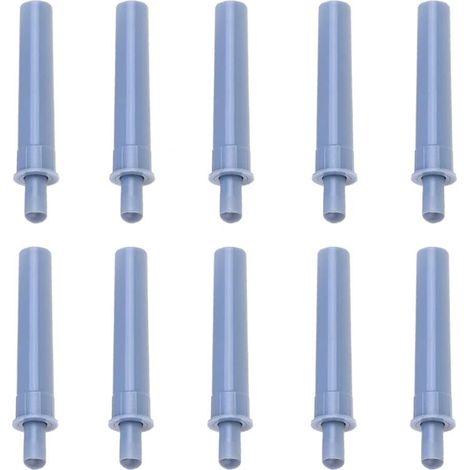 d'amortisseurs de porte à fermeture douce, système push to open avec tampons amortisseurs, amortisseur de fermeture silencieux pour placard de cuisine, armoires, tiroirs (gris) (1/5)
