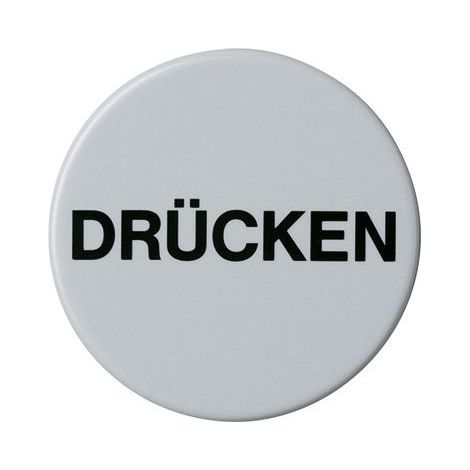 Symbol Drücken, selbstklebend felsgrau (1/5)