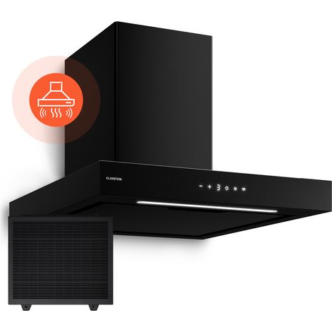 Klarstein Vapura Wand-Dunstabzugshaube: Dunstabzug 609 m³/h, Wärmesensor, Touch Control, LED-Licht, Energieklasse A++ (1/5)