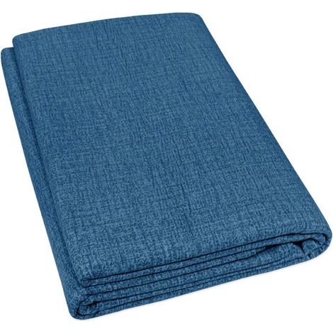 Telo Arredo Tessuto Copritutto Gran Foulard Copridivano Proteggi Letto Poltrona Divano Blu - 230x265 cm