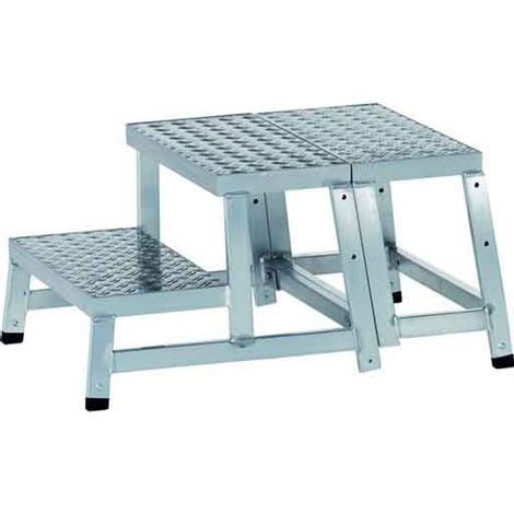 CENTAURE Marchepied industriel modulaire MODULO STEP 2 marches XL - hauteur de travail 2,40m