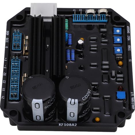 Régulateur automatique de tension AVR avec protection surtension et sous-tension, pour génératrice sans balais de bateau, 230/400VAC, faible vitesse, carte de régulation (1/5)