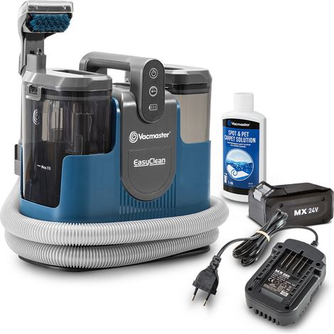Vacmaster DSCB2401 Aspirateur Laveur Sans Fil - Nettoyeur de Tapis, Moquettes, Canapés, Escaliers & Voitures - Puissance d'Aspiration 15KPa, Lavage à Eau, Décontamination 24V (1/5)