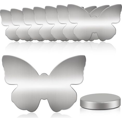 Lot de 8 poids de nappe, papillon magnétique, 55 g, poids magnétiques extra lourds pour nappes, rideau, rideau de douche etc. (1/5)