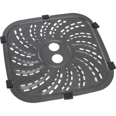 Plaque de grille de rechange pour friteuse PowerXL, en acier inoxydable, compatible avec les modèles 6 et 8 QT (partie centrale), dimensions : 22,5 x 22,5 cm / 8,9 x 8,9 pouces (1/5)