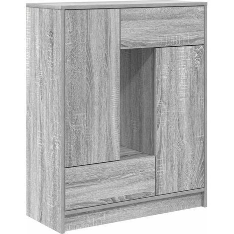 Maison Exclusive - Buffet avec tiroirs et portes sonoma gris 73x31x90 cm (1/5)