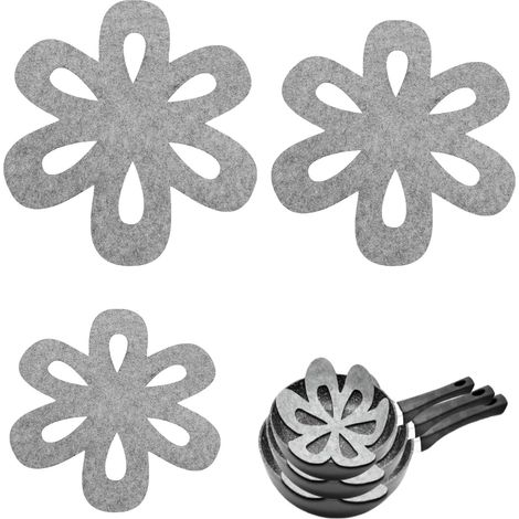 3pcs Protection poêle 3 Tailles différentes Tapis de Protection Matelas poêle résistant à la Chaleur Lavable empilable disques de Protection Taille réglable pour poêles casseroles et poêles Bol (1/5)