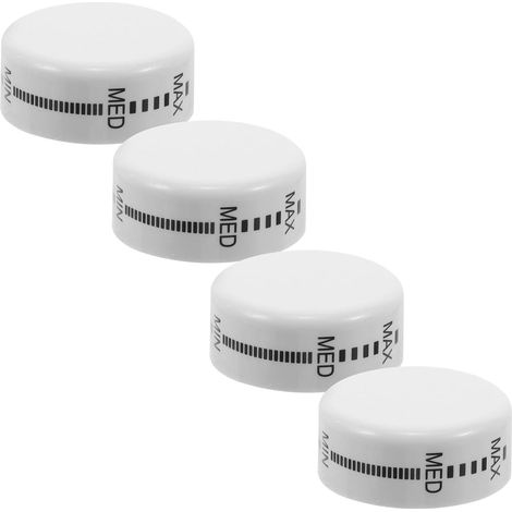 Bouton de Thermostat Frigo, 4 Pièces en Plastique Blanc (1/5)
