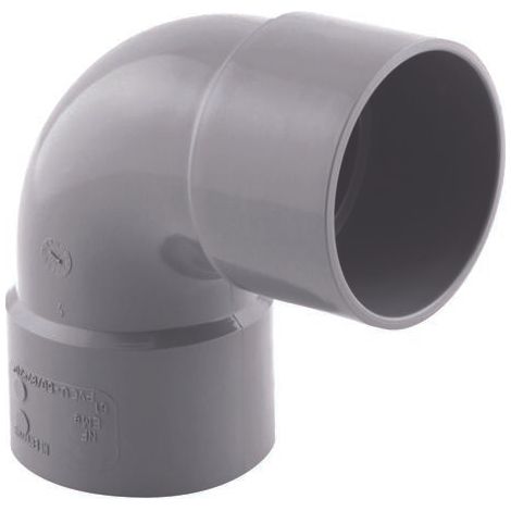 Coude PVC à 87°, FF Diam 50