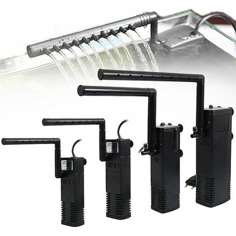 Filtre submersible pour aquarium avec filtre et pompe intégrés. - (1/2)