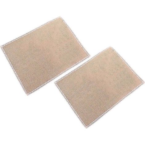 Sets de table en lin réutilisables et décoratifs, résistants à la chaleur, bords nets, avec porte-gobelets intégrés, pour la cuisine, les repas, les mariages et les fêtes. (1/3)