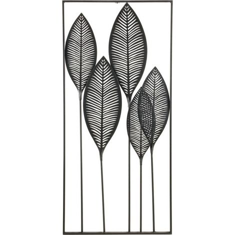 Decorazione da Parete Acciaio Nero Moderna da Interno - HERNANDEZ (1/5)