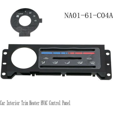 Due pannelli di controllo per il riscaldamento e la climatizzazione dell'abitacolo, modello NA01-61-C04A, per i modelli Mazda MX-5 (Miata) dal 1990 al 1997.