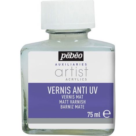 Peinture Vernis Acrylique - PEBEO - 75ml - Mat - Blanc - Phase Aqueuse