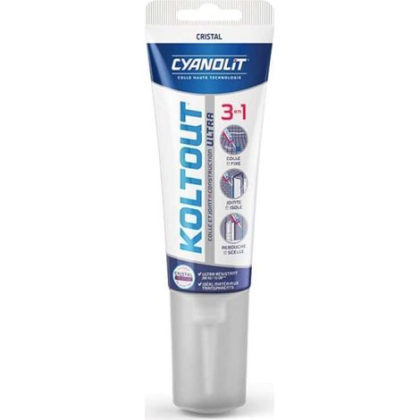 colle joint tube 125ml cristal koltout