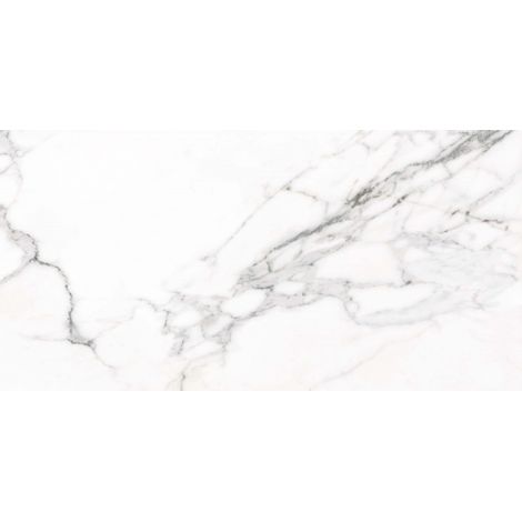 Eiffel Art Construction – Carrelage effet marbre blanc 60x120 cm – Grès cérame – Finition mate – Rectifié pour sols et murs intérieurs (1/5)