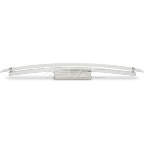 12W LED Designer Bend Verre Mur Fixture Chrome 900LM Mod. VT-7013 - SKU 3896 - Blanc Neutre 4000K (1/3)