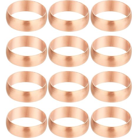 8mm Tube Embouts de Manchons Compression OD, 6Pcs Kit d'Assortiment Raccords à Virole en Cuivre pour Gaz d'Eau d'Air - 19mm (1/5)