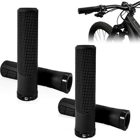 2 paia di manopole ergonomiche per bicicletta, 22 mm, universali, adatte a mountain bike, bici da corsa, bici pieghevoli, city bike e monopattini. (1/5)