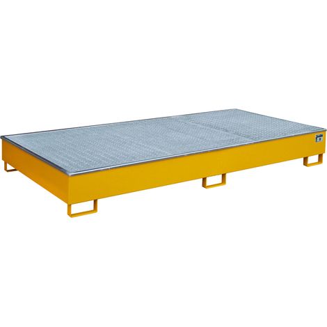 Bauer Regalwanne mit PE-Einsatz RW-GR 2700-2 PE, lackiert, Gelborange