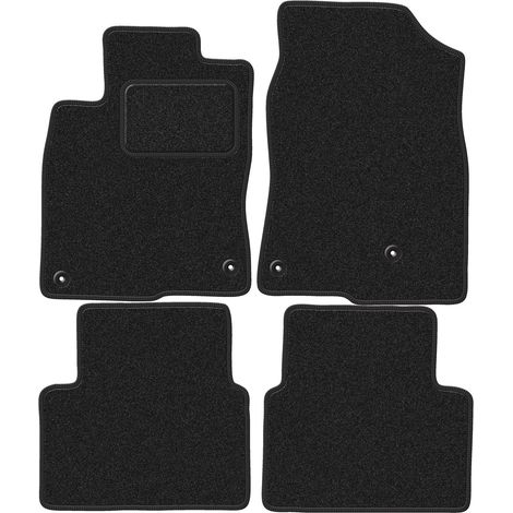 Alfombrillas de terciopelo para coche: Honda Civic X hatchback (2017-) antracita