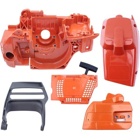 Kit de lanceur avec poignée de couvercle de frein de cylindre pour tronçonneuse Husqvarna 350 345 340 pièces de rechange (1/5)