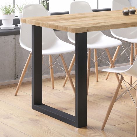 Patas de mesa , Negro, 70 x 72 cm Cuadrado, Vicco