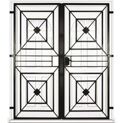 Grille porte Toulousaine -2 vantaux pour encadrure H=220 cm x L=130 cm (côte tableau) (1/2)