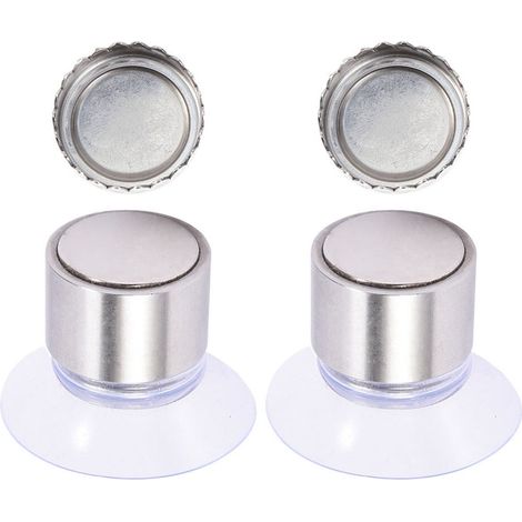 set di porta sapone magnetici creativi, in acciaio inox 304 con ventosa, porta sapone da parete (1/5)