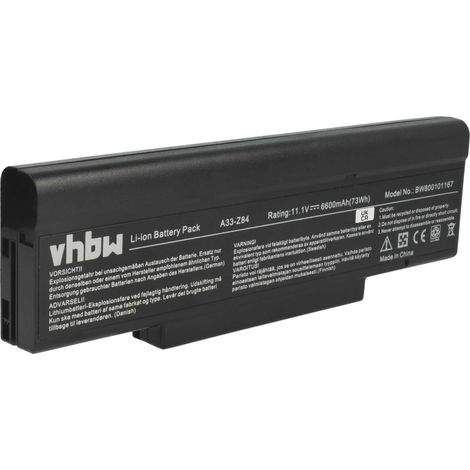 vhbw Akku kompatibel mit Asus F3Tc, F3Sr, F3U, M50Sa, M51A, M51Kr, M51, F3Sv, M50Sv, M50Sr, F3T, M51Sn, M51Se Notebook (6600 mAh, 11,1 V, Li-Ion) (1/5)