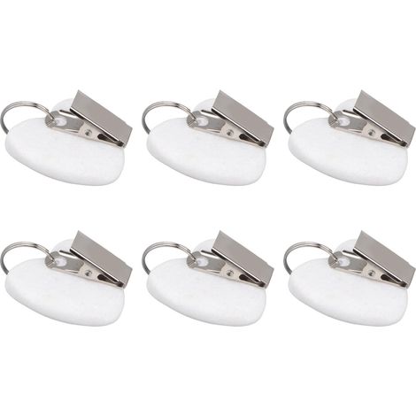 Set mit 6 herzförmigen Tischdeckenklammern, Gewichte für Tischdecken im Freien, Picknicks und Heimdekoration. (1/5)