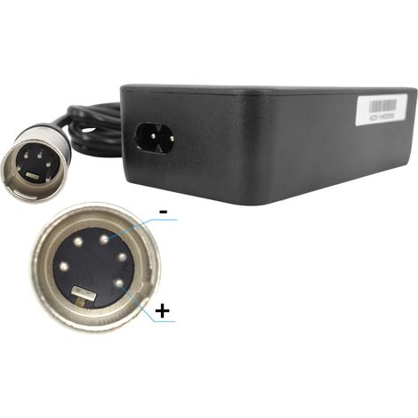 PowerSmart 2A 42V Chargeur pour batteries 36V de Victoria Schönau, Victoria e Urban 5.1 / 5.7 / 5.8, avec broches XLR-5 (1/5)