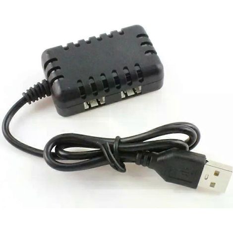 2-in-1-Schnellladegerät (74 V, 1000 mAh x 2) XH-3P USB für Wltoys 144001, 124019, 12428, 284131, K989, K969, XK, K130 RC-Auto/Flugzeug (JXLGV) (1/4)