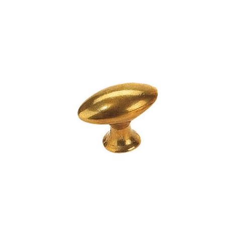 Dubois – Bouton de meuble ovale en laiton – Dimensions 32 x 17 mm – Hauteur 27 mm – Décor naturel – Vendu à l'unité (1/2)