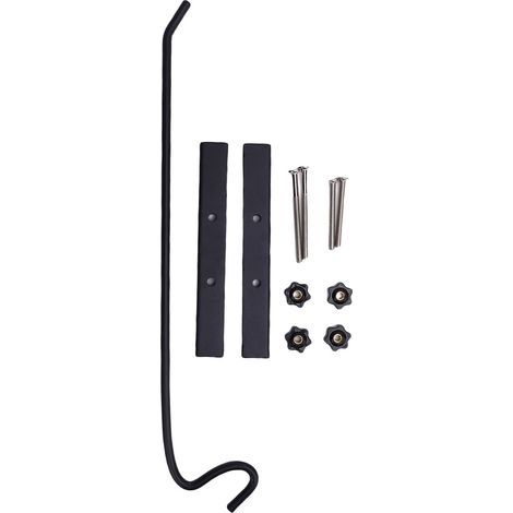 Heavy-duty steel bird feeder hanger, 360-degree rotating hook, flower basket extension pole, decorative light (1/5)